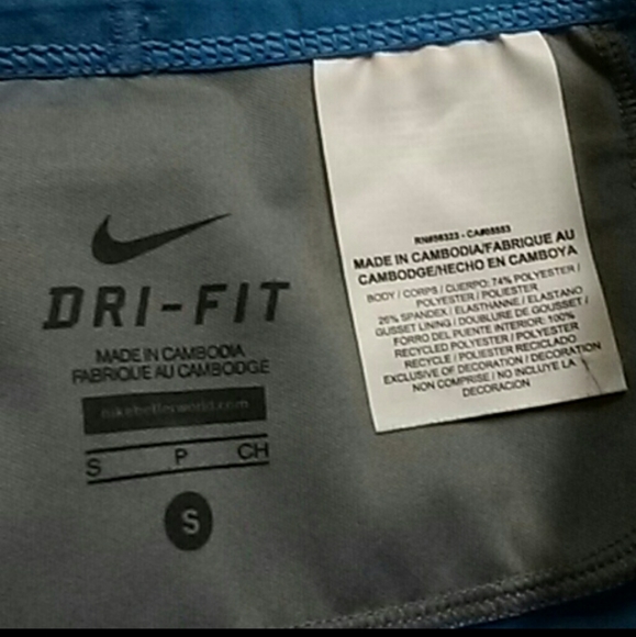 Nike blue cropped leggings - Picture 5 of 6
